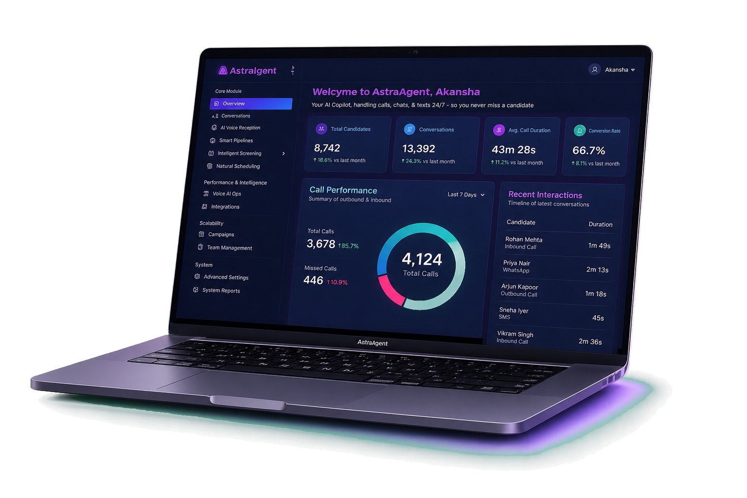 Astra Agent Dashboard