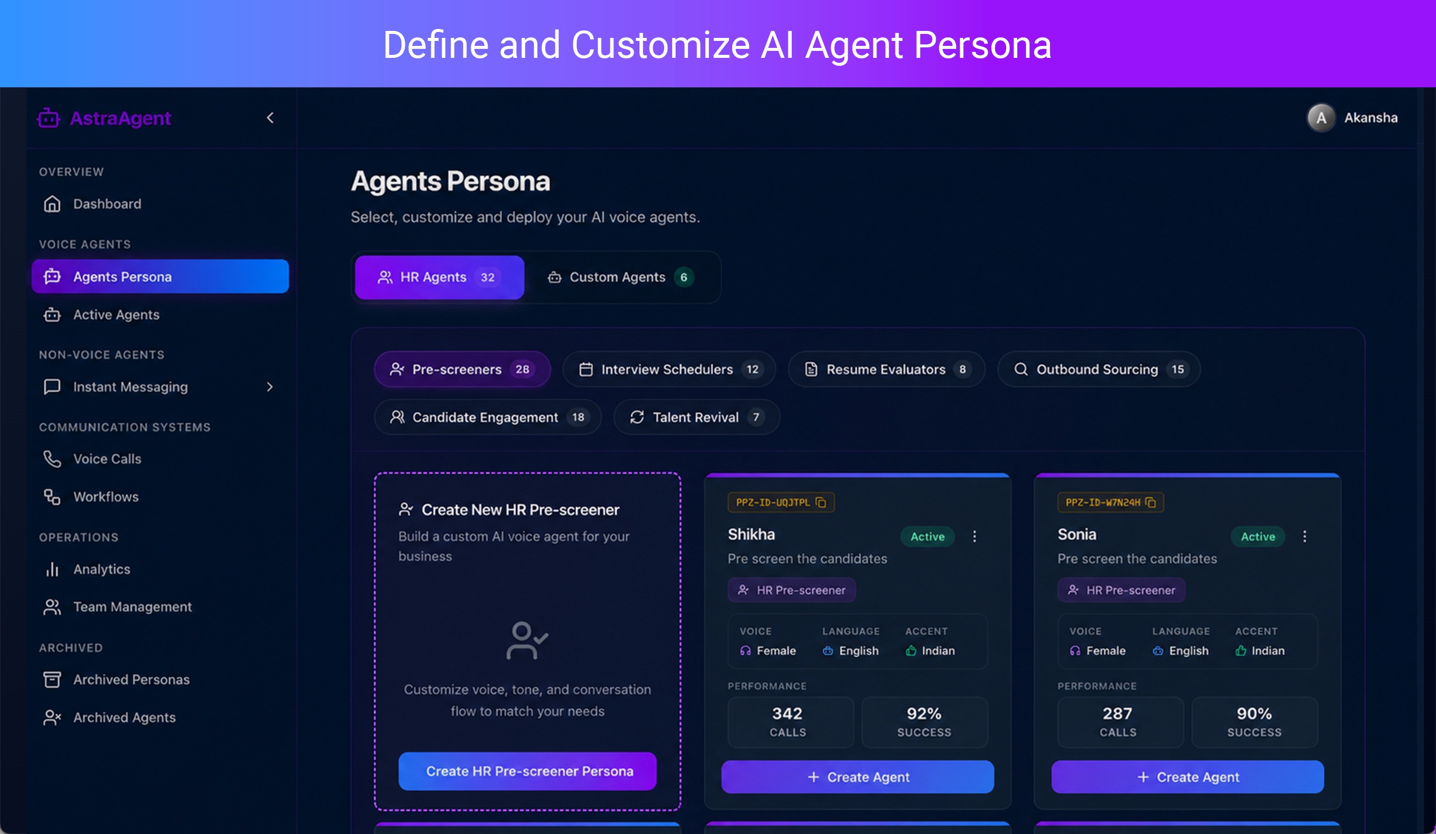 Agent Personas