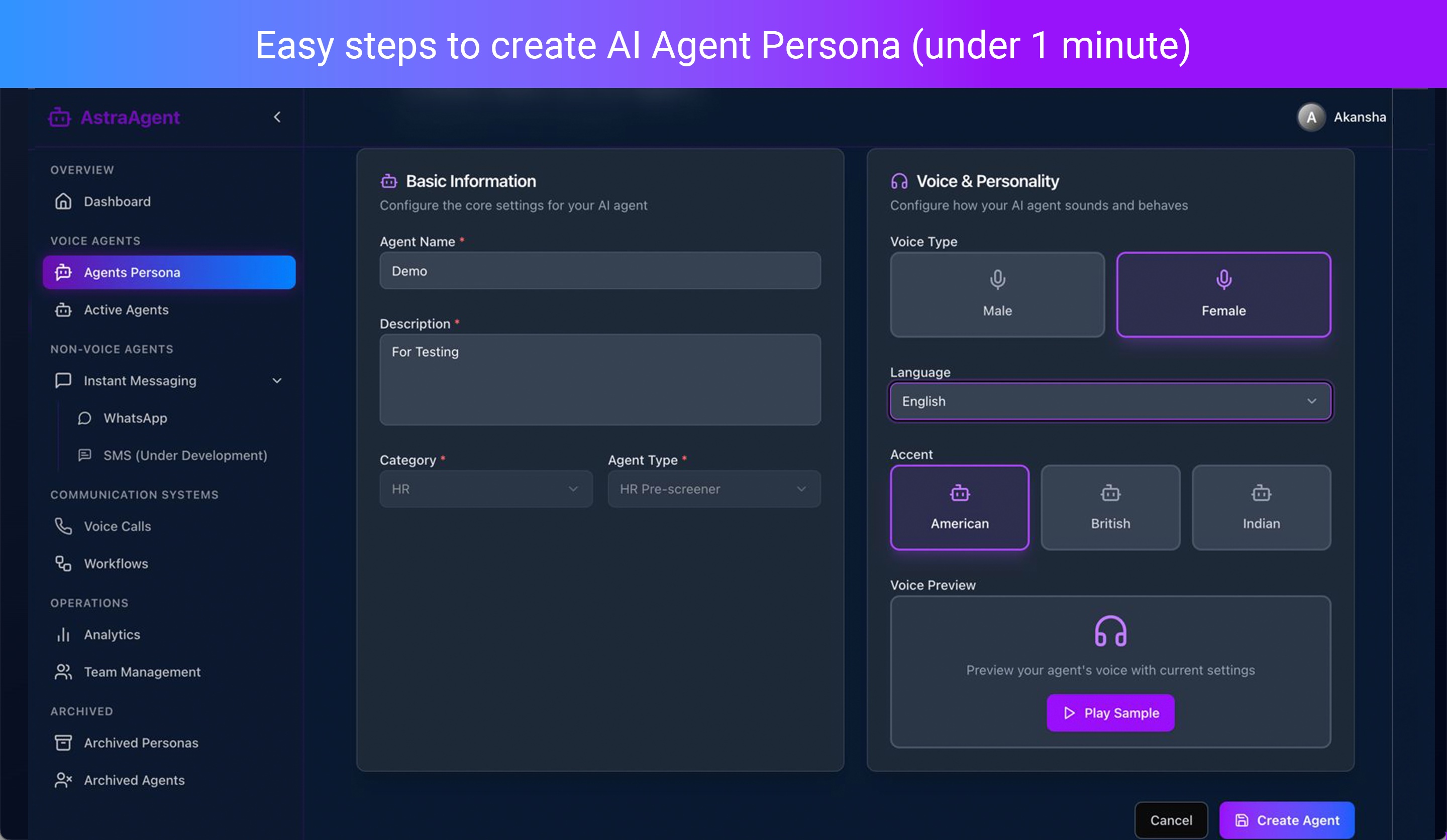 Create AI Agent